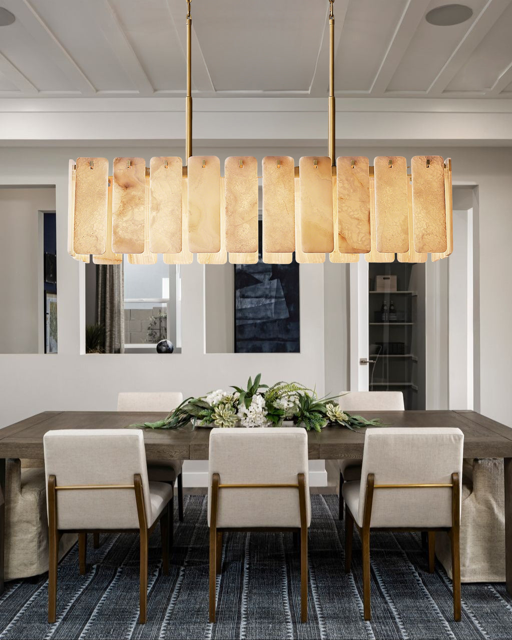 Calametta Onyx Rectangular Chandelier