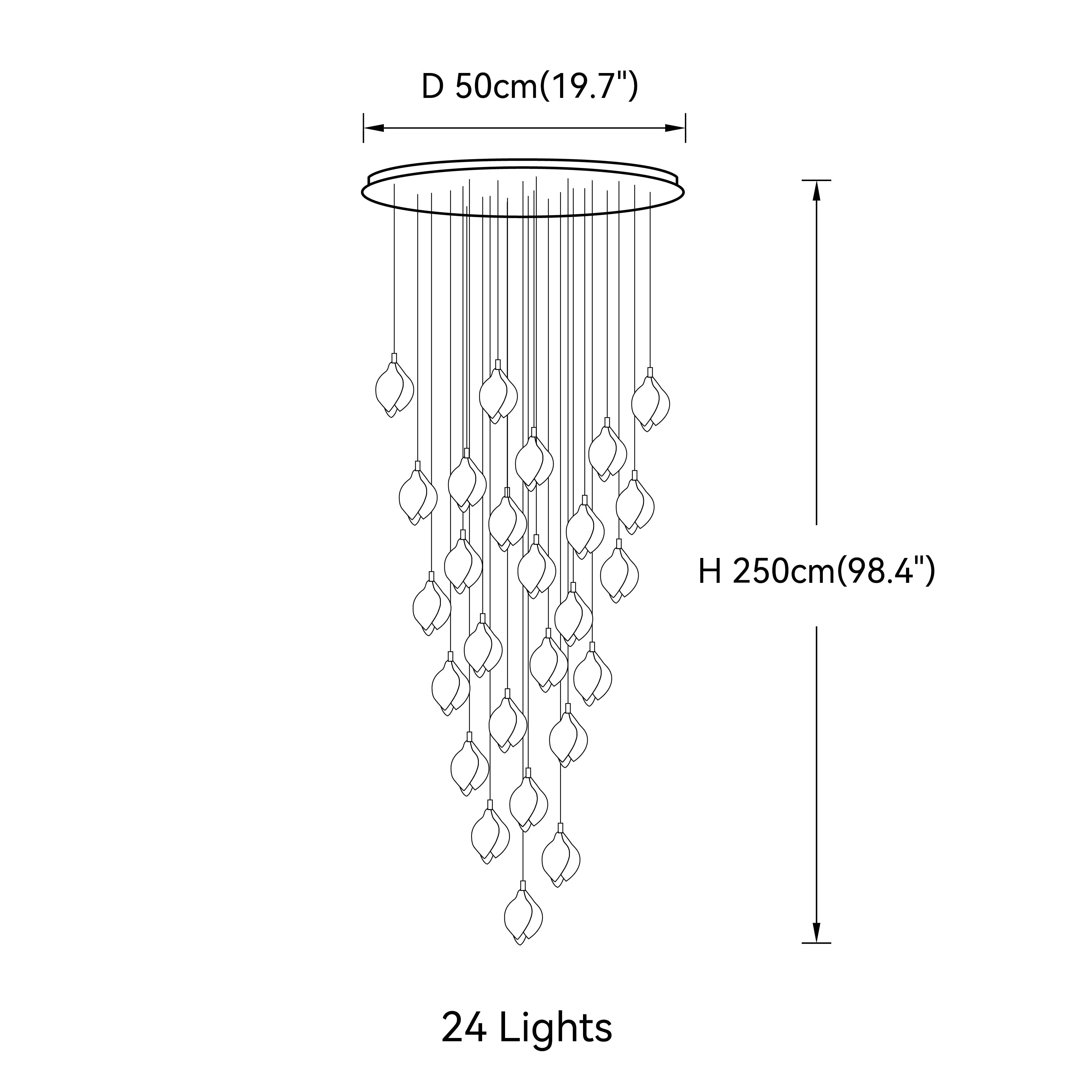 Bloom Porcelain Petals Pendant Light