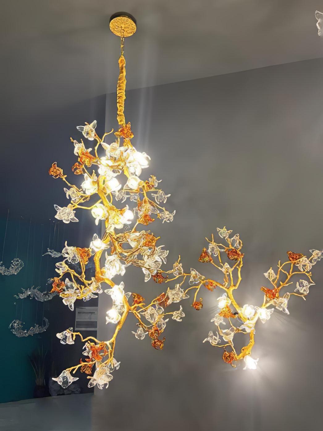 Brass Maple Branch Chandelier - Trivellolab