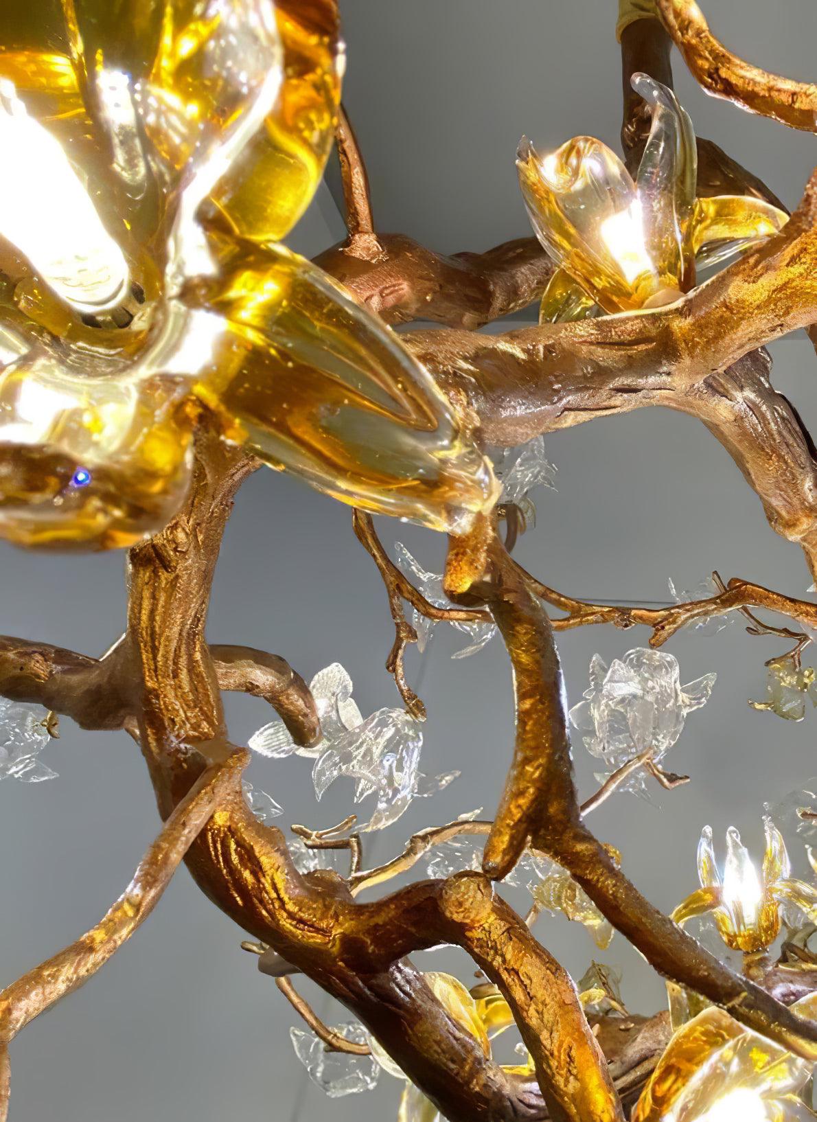 Brass Maple Branch Chandelier - Trivellolab