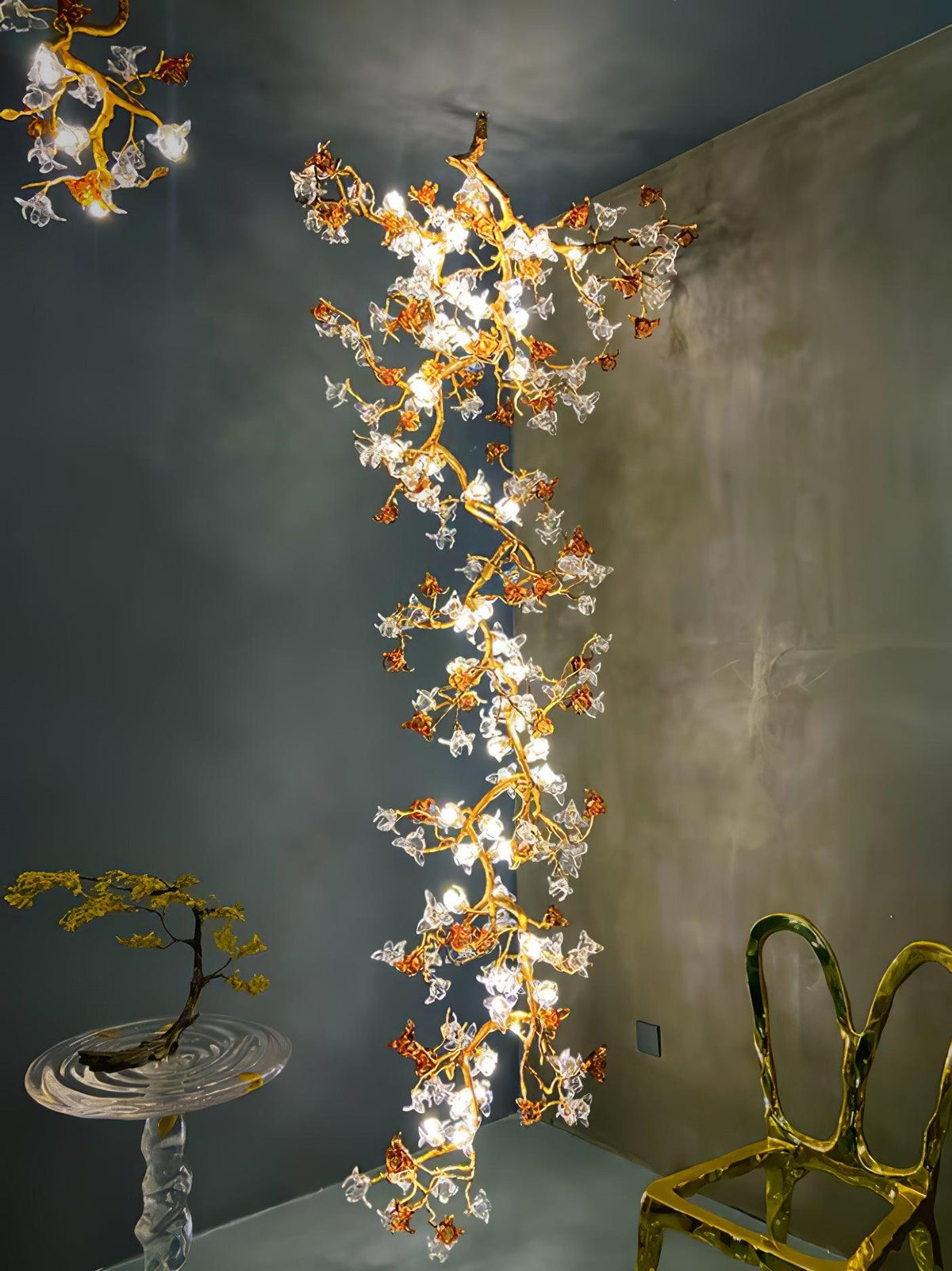 Brass Maple Branch Chandelier - Trivellolab