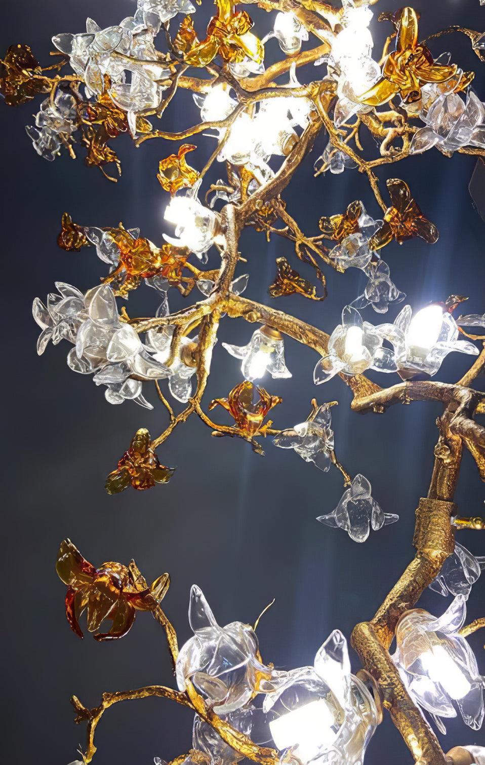 Brass Maple Branch Chandelier - Trivellolab