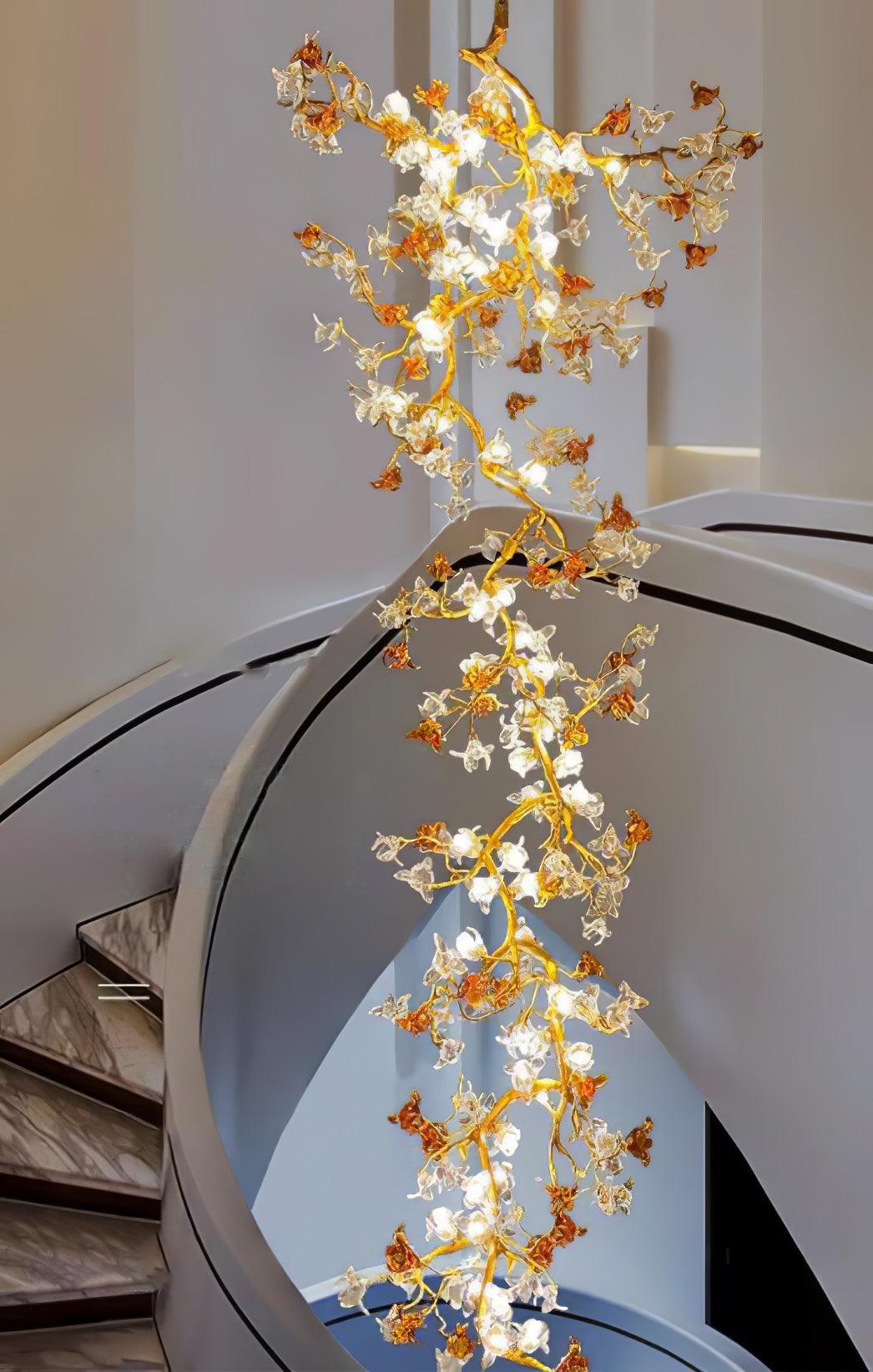 Brass Maple Branch Chandelier - Trivellolab