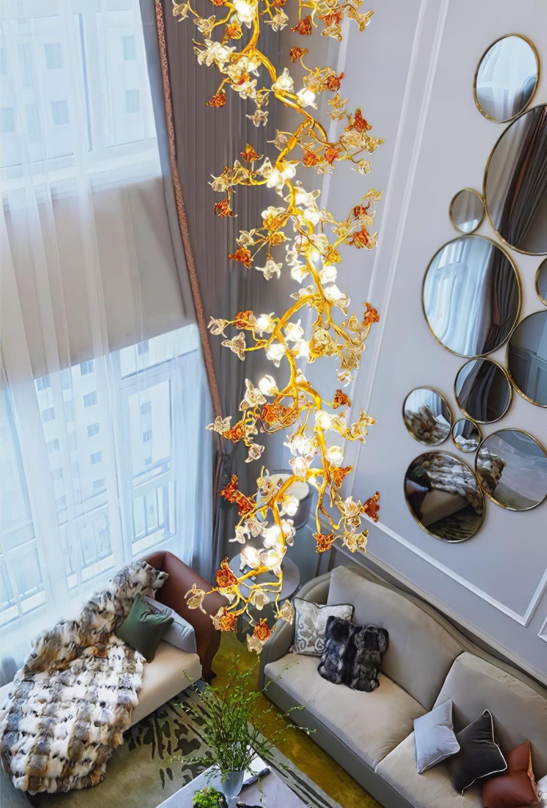 Brass Maple Branch Chandelier - Trivellolab