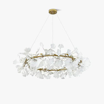 TLL Ginkgo Ceramic Circle Chandelier