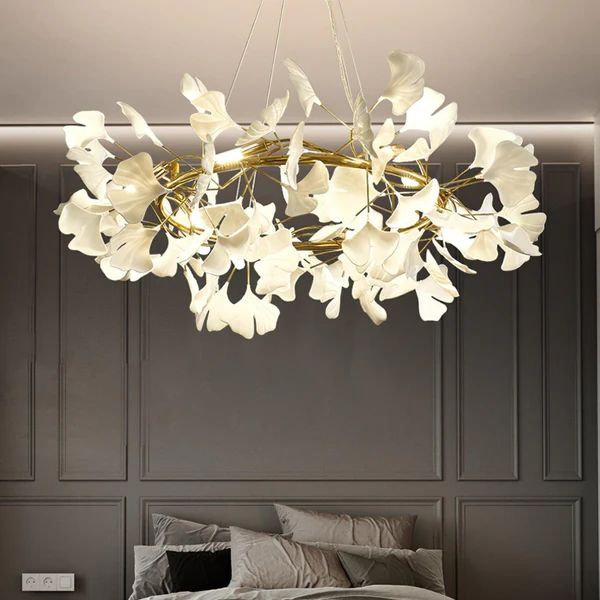 TLL Ginkgo Ceramic Circle Chandelier