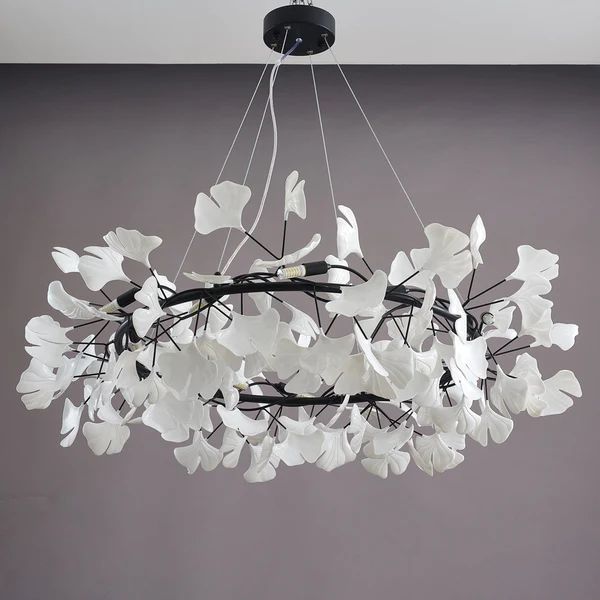 TLL Ginkgo Ceramic Circle Chandelier