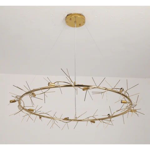 TLL Ginkgo Ceramic Circle Chandelier