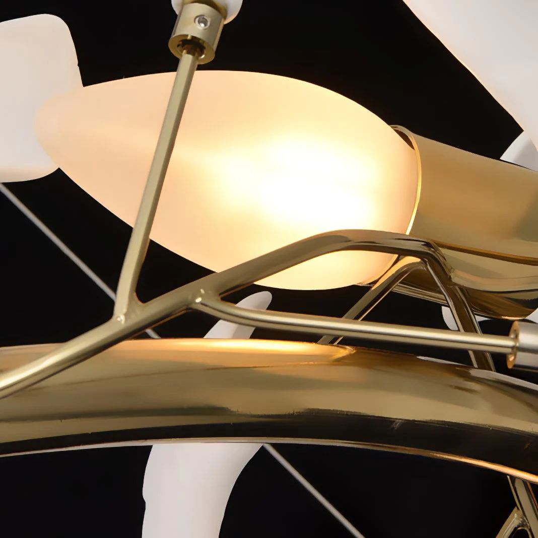 TLL Ginkgo Ceramic Circle Chandelier