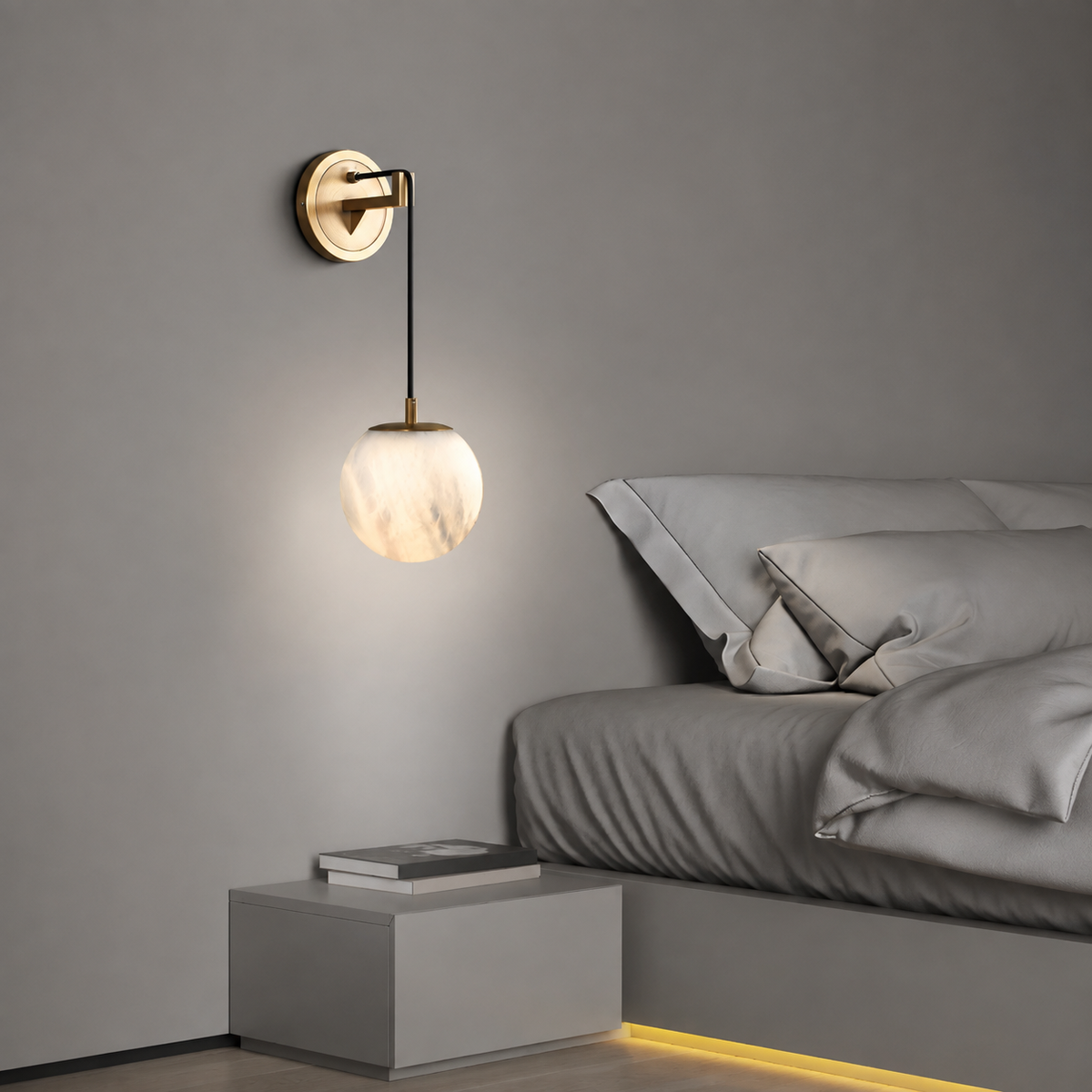 Orlena Alabaster Wall Sconce