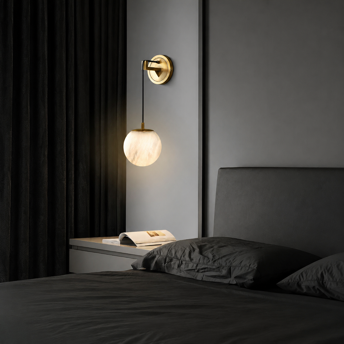 Orlena Alabaster Wall Sconce