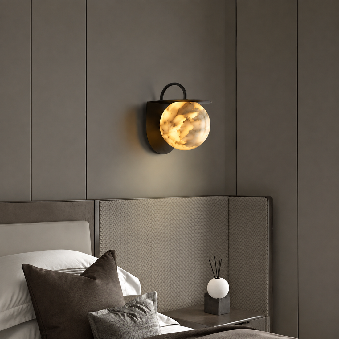 Novera Alabaster Wall Sconce