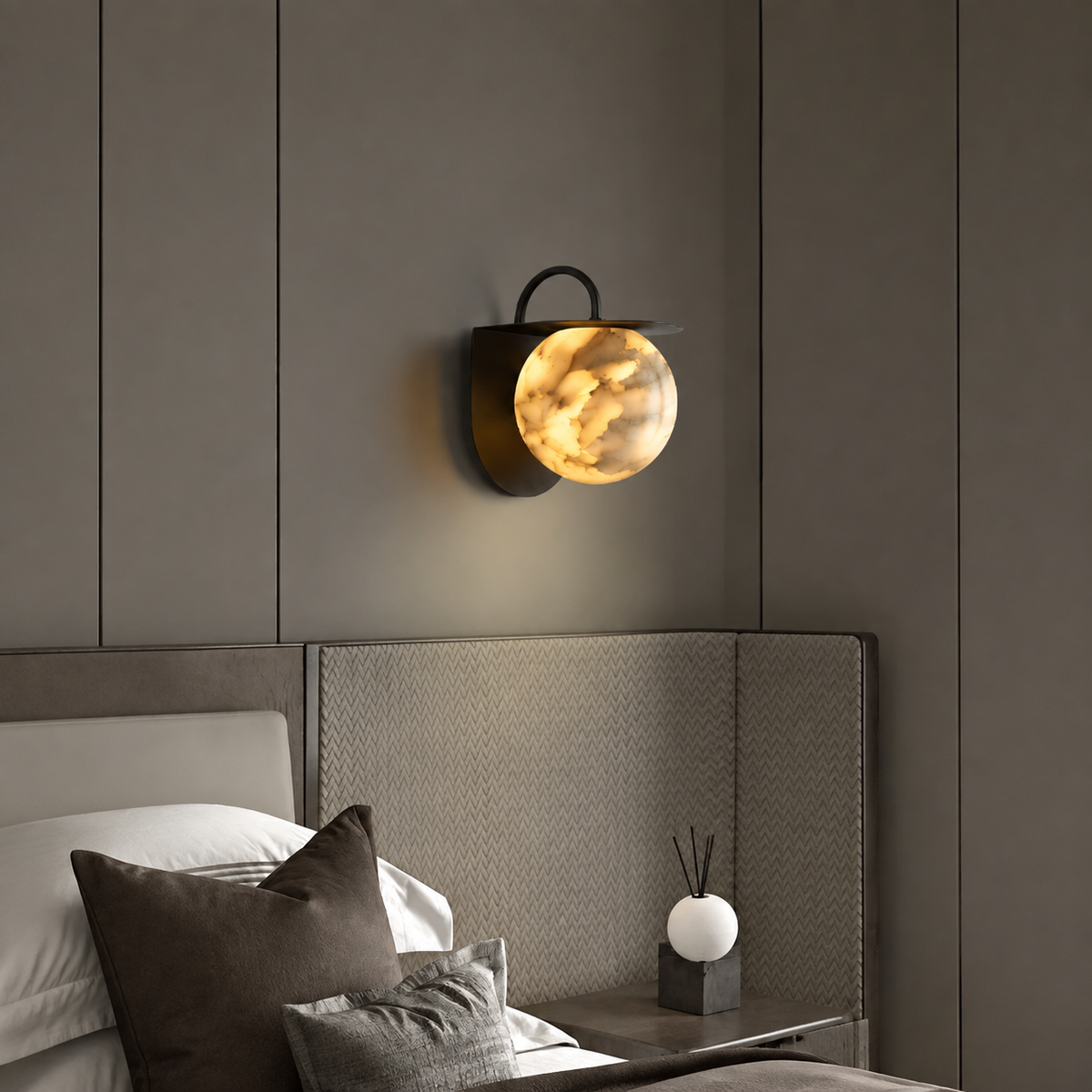 Novera Alabaster Wall Sconce