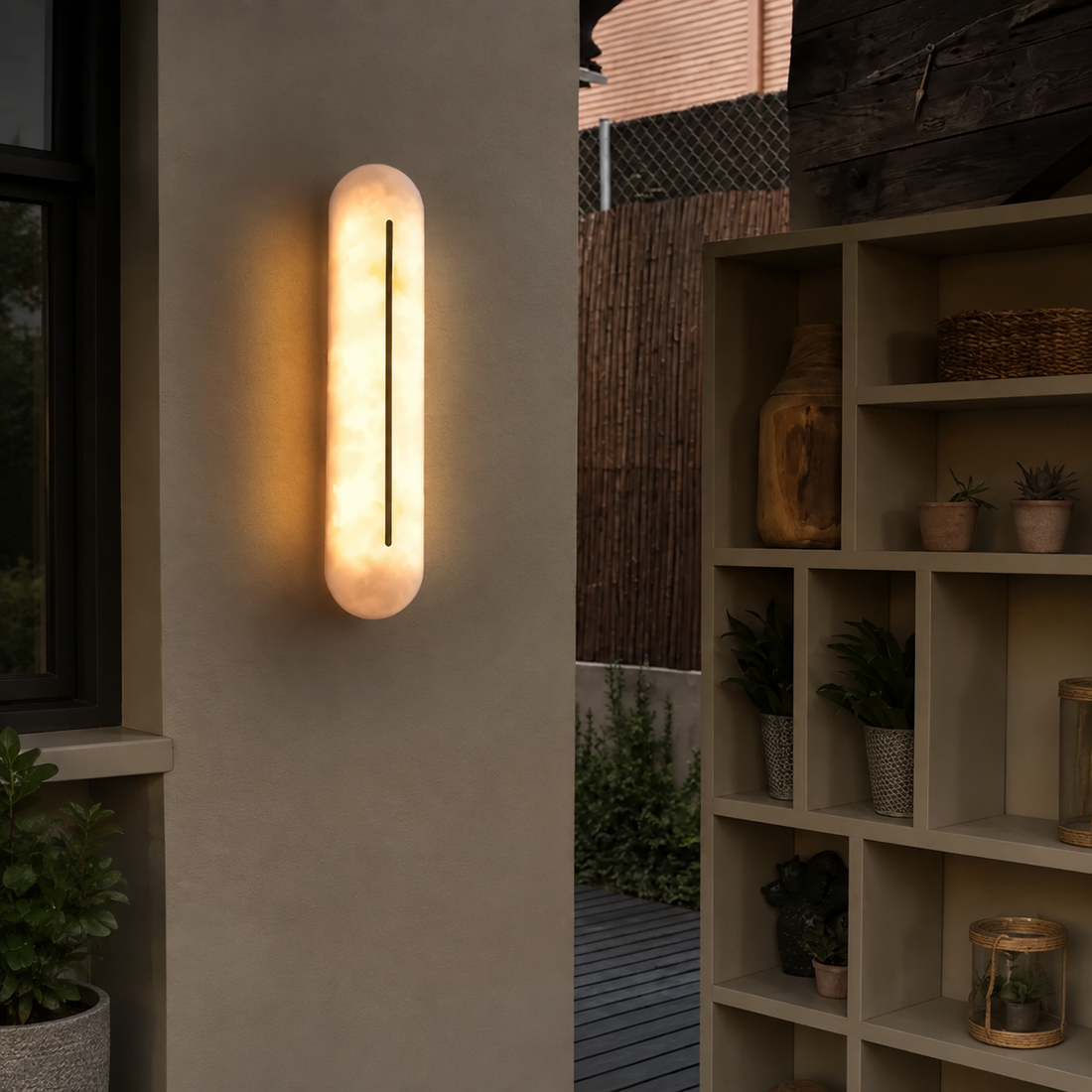Valora Alabaster Wall Sconce