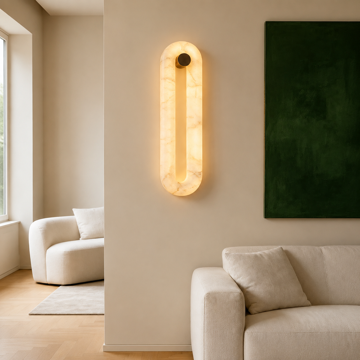 Orelis Alabaster Wall Sconce