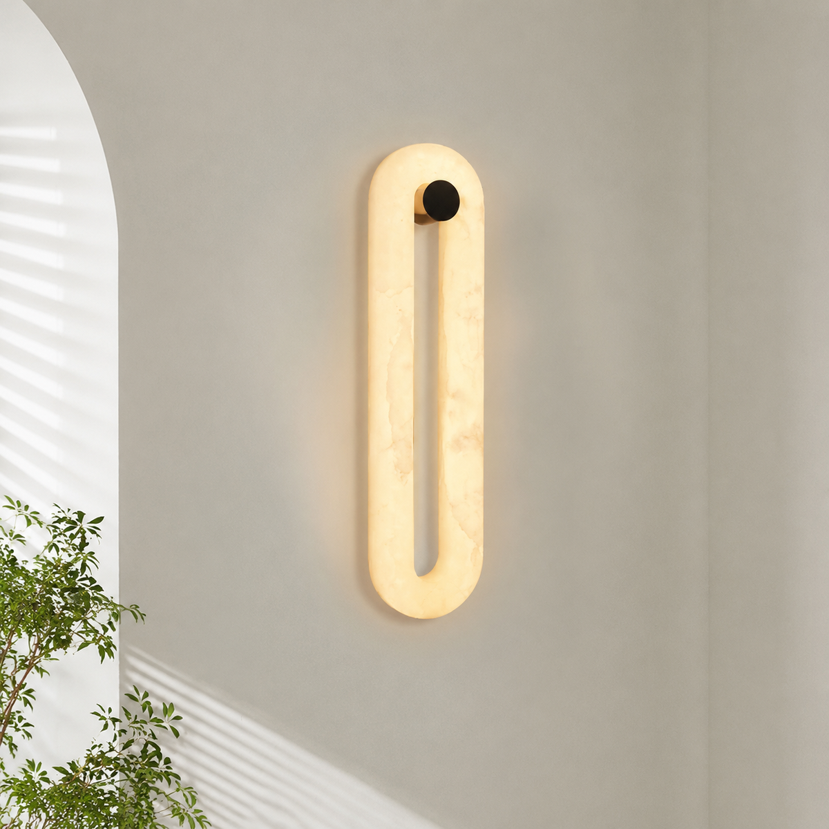 Orelis Alabaster Wall Sconce