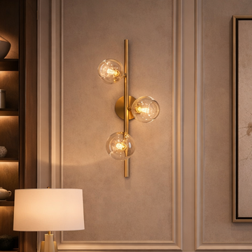 Bubble Clear Glass Cascade Sconce