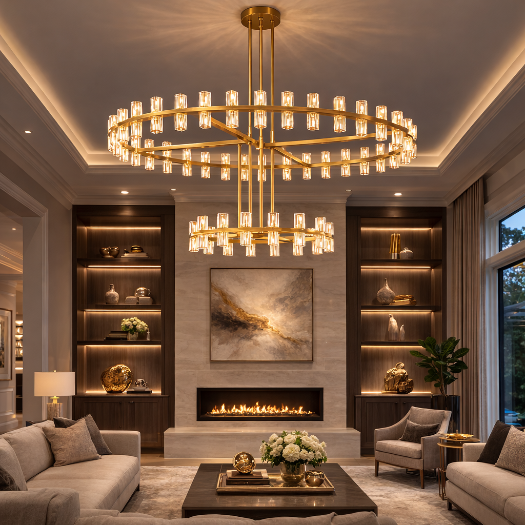 Arcachoe Round Two-tierd Chandelier