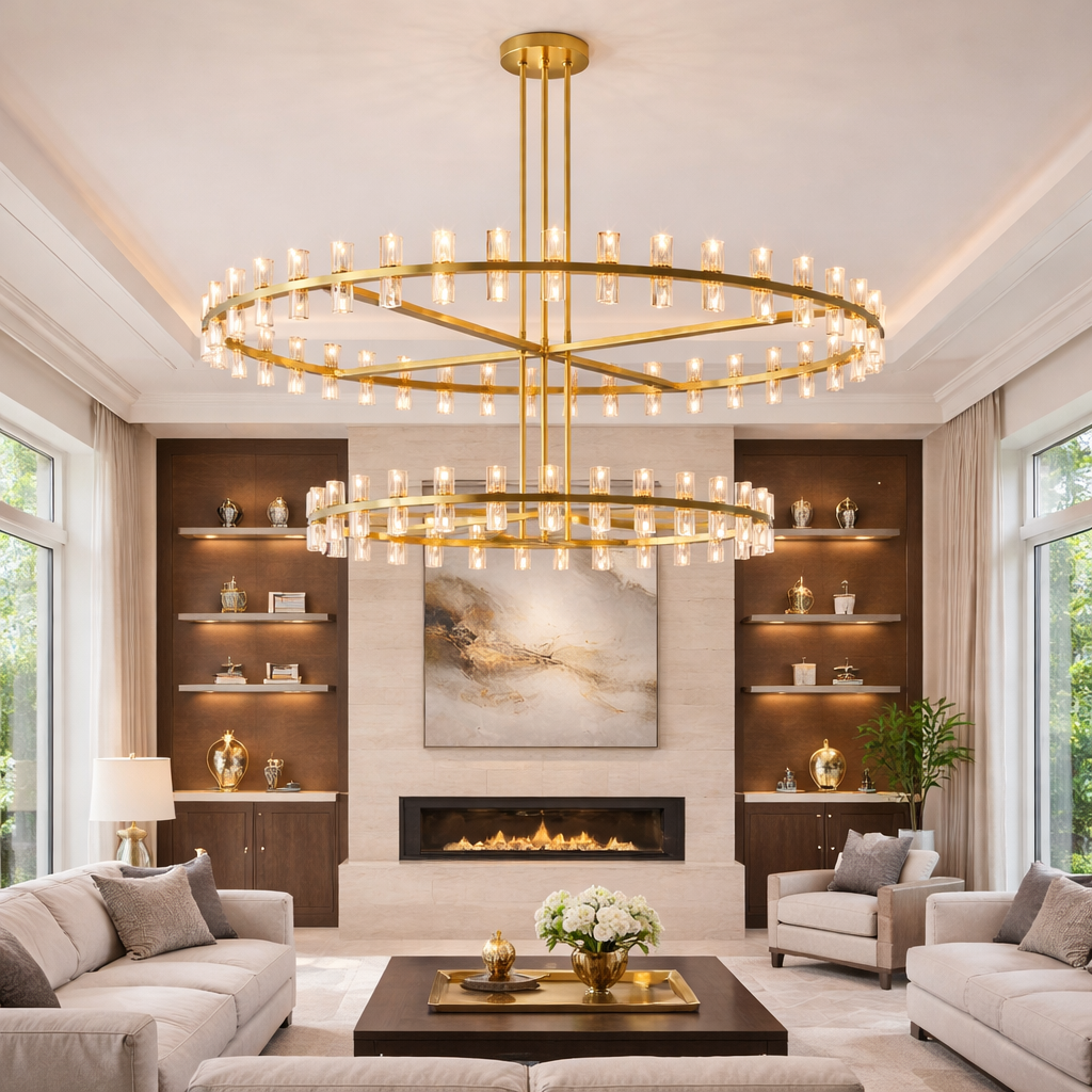 Arcachoe Round Two-tierd Chandelier