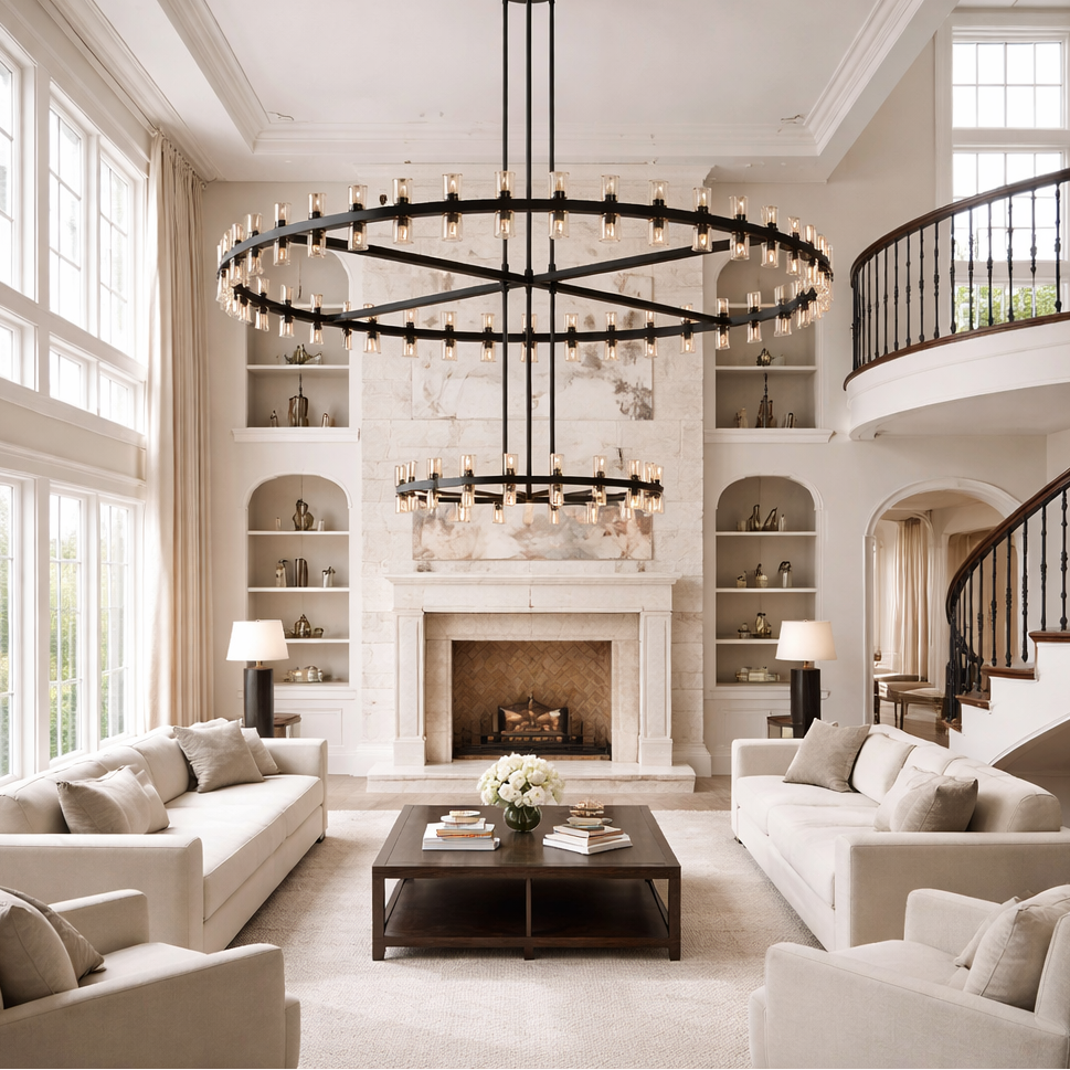 Arcachoe Round Two-tierd Chandelier