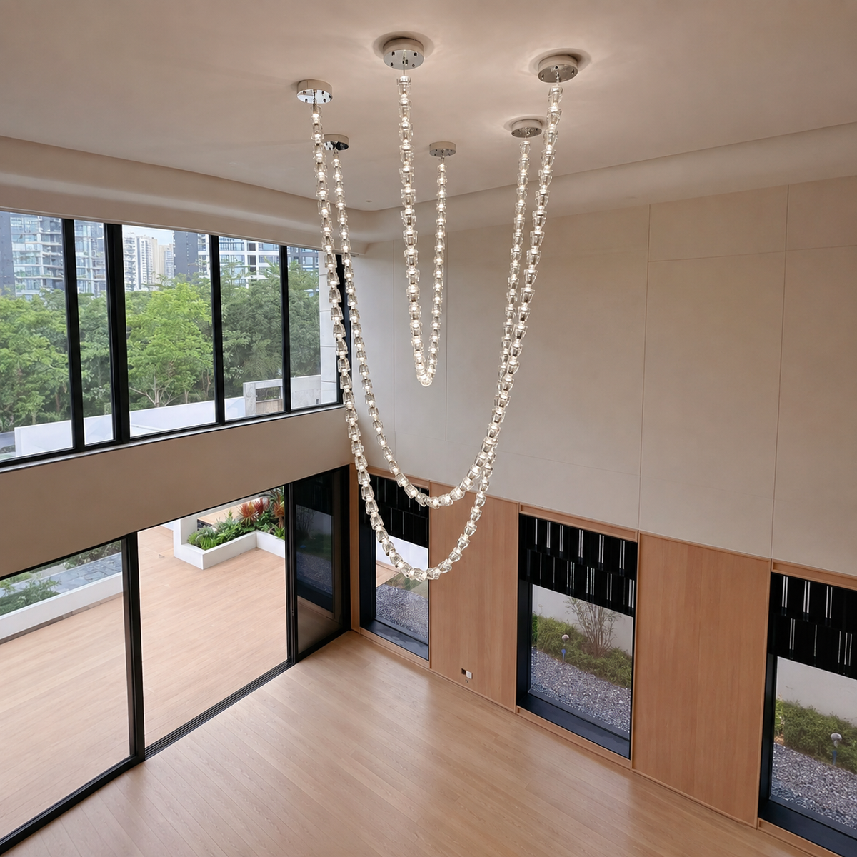 Modern Crystal Versailles Veil  Chandelier