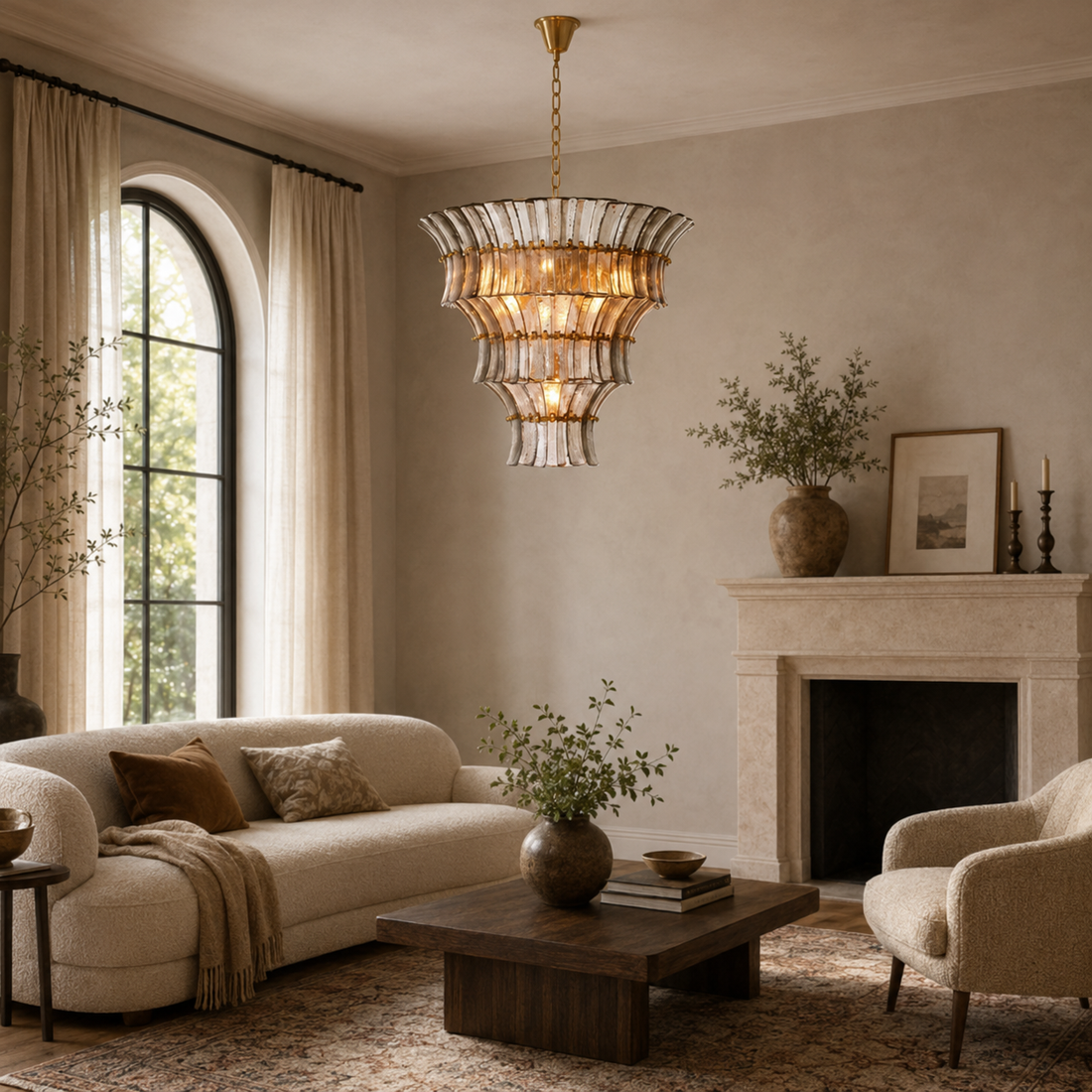 Artisan Murano Style Vespera Chandelier