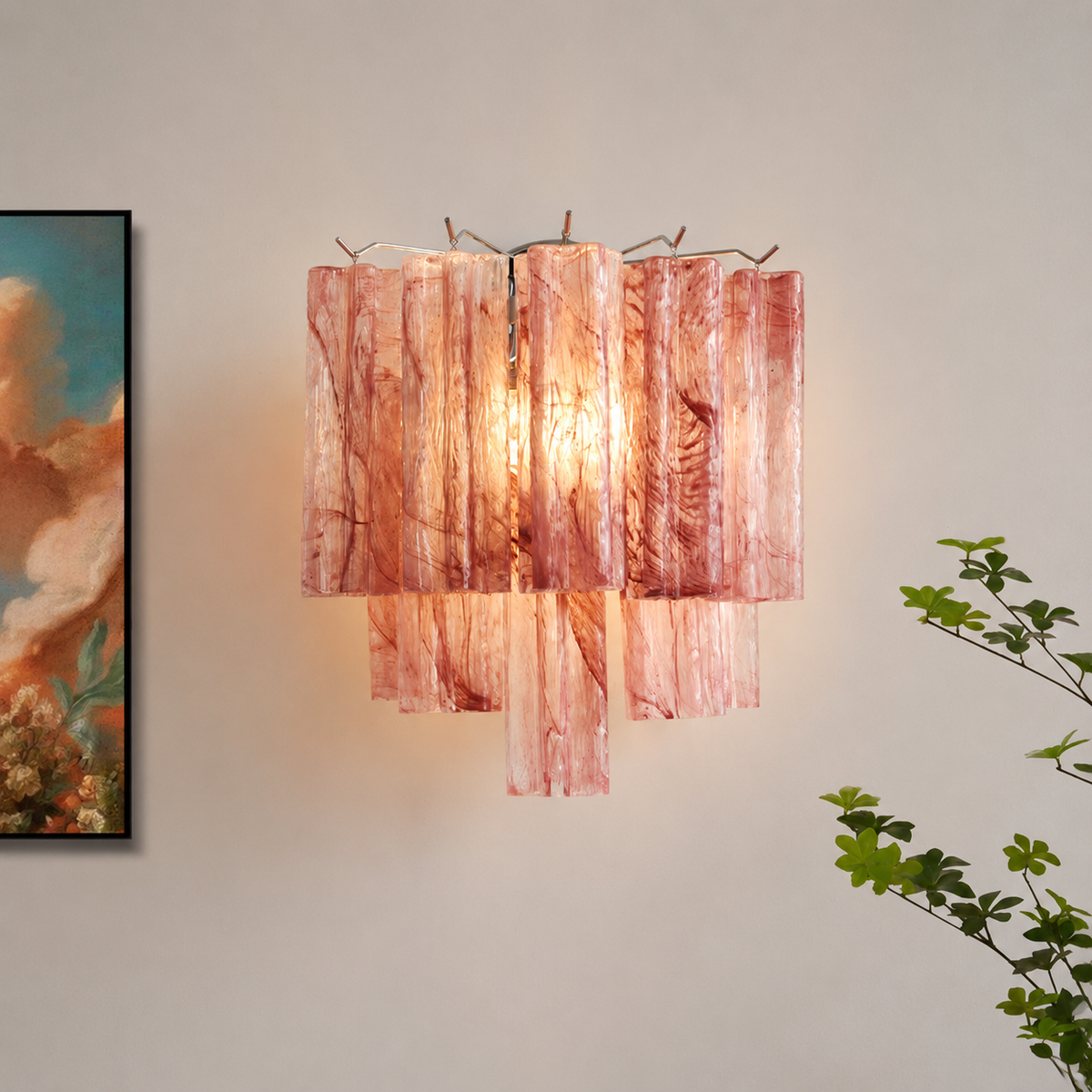 Murano-Style Glass Wall Sconce