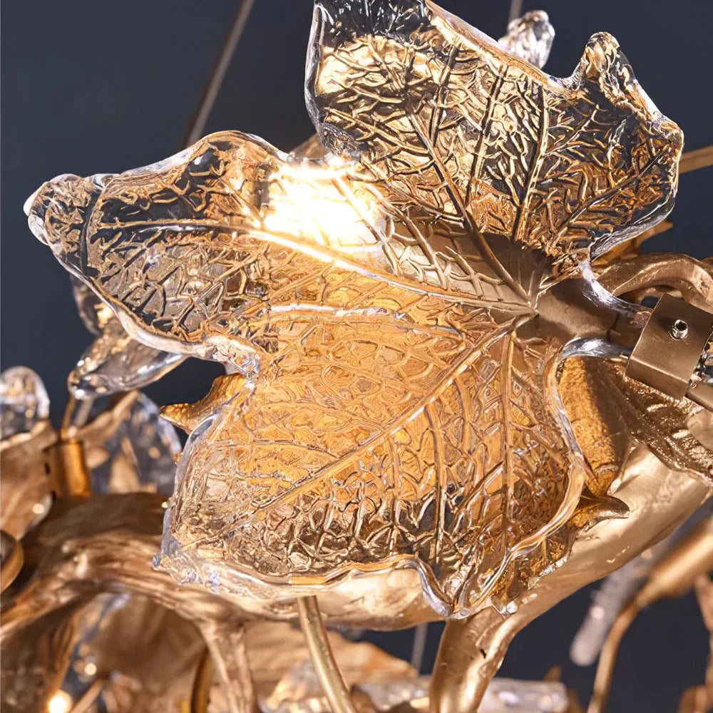TLL Folio Branch Brass Chandelier