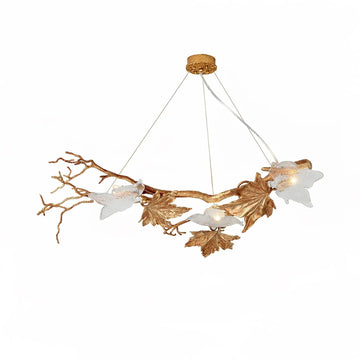 TLL Folio Branch Brass Chandelier