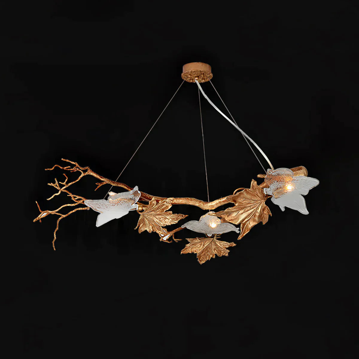 TLL Folio Branch Brass Chandelier