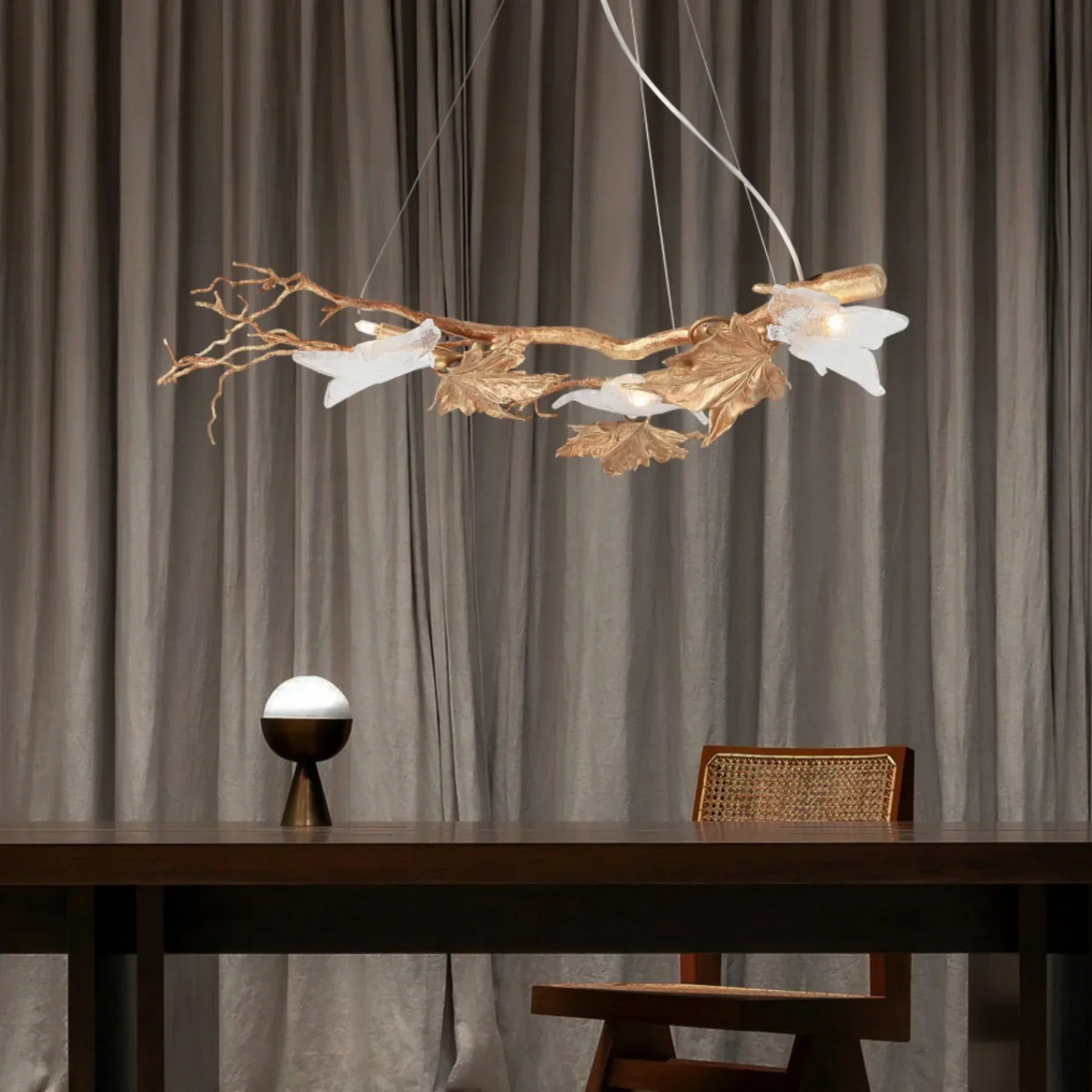 TLL Folio Branch Brass Chandelier