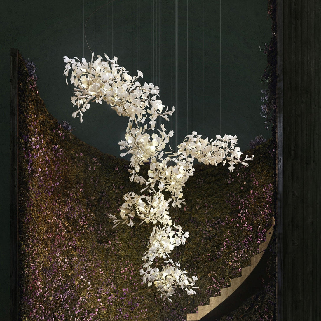 Gingko Combination Chandelier - Trivellolab