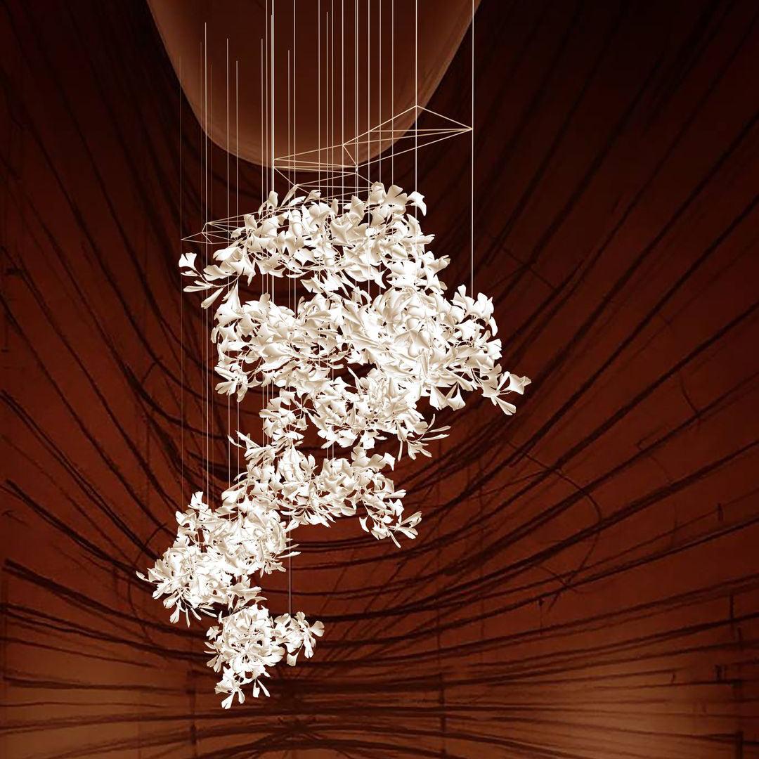 Gingko Combination Chandelier - Trivellolab
