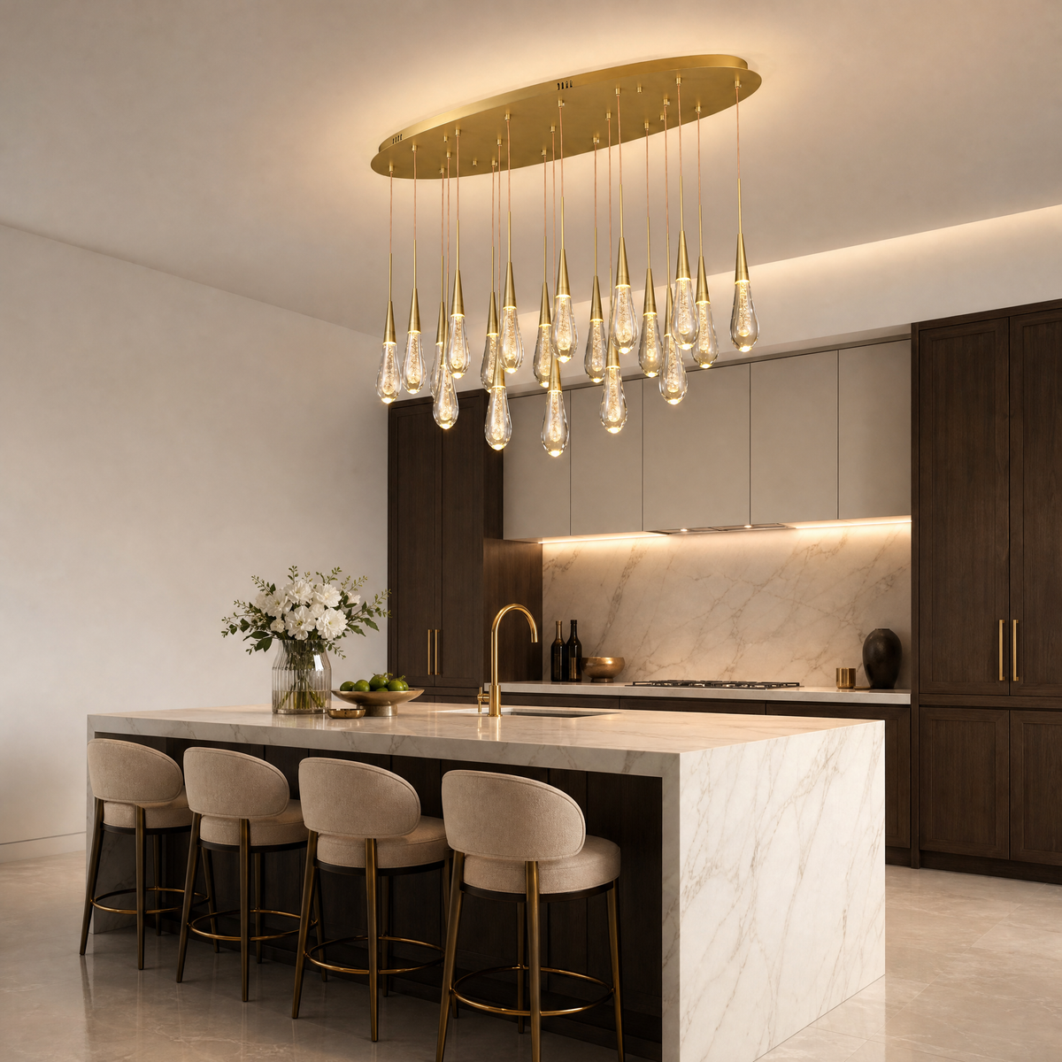 Goccia Oval Chandelier