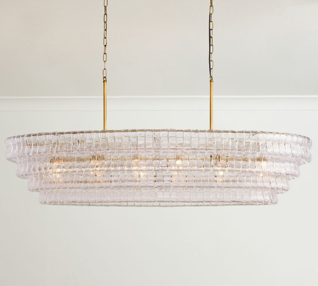 Ghiaccio Oval Chandelier