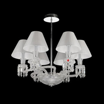 Lliana Classic Luxury Oval K9 Crystal Chandelier 6 Lights