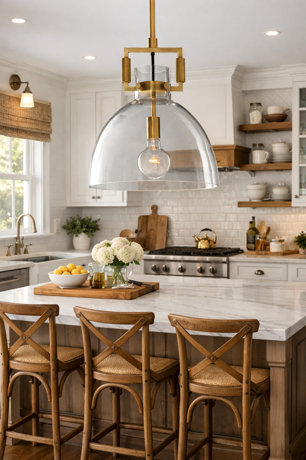 Machinise Glass Cloche Pendant Light