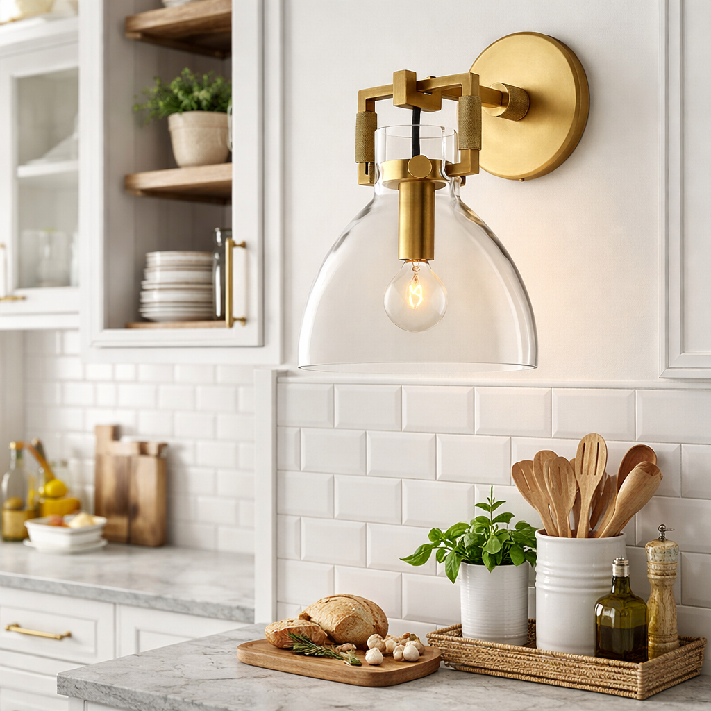 Machinise Glass Cloche Sconce