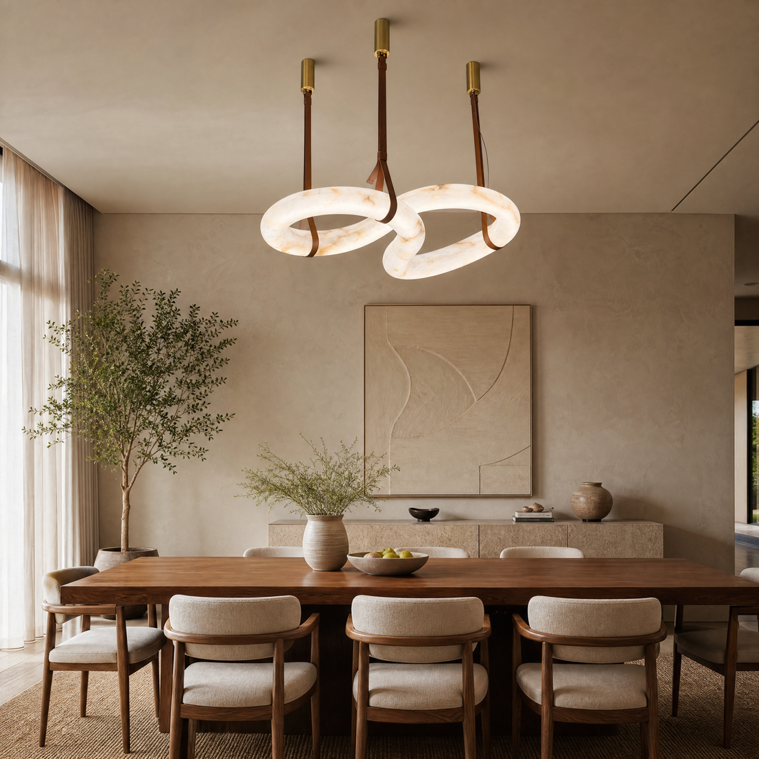 Modern Circular LED Pendant Chandelier