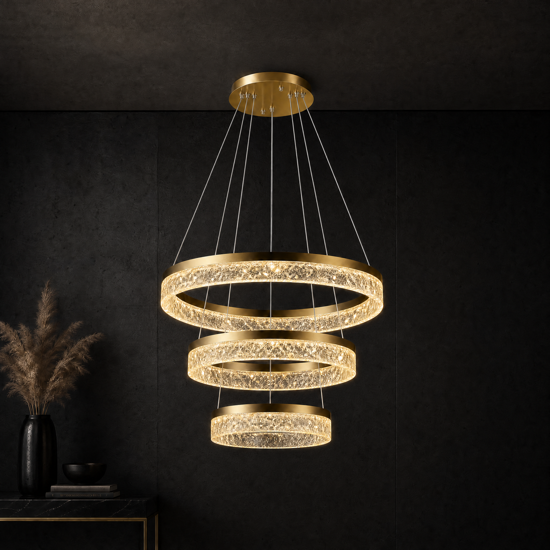Ocean Star Modern Sculptural Ring Chandelier - main