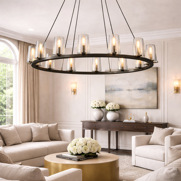 Pauillace Round Chandelier