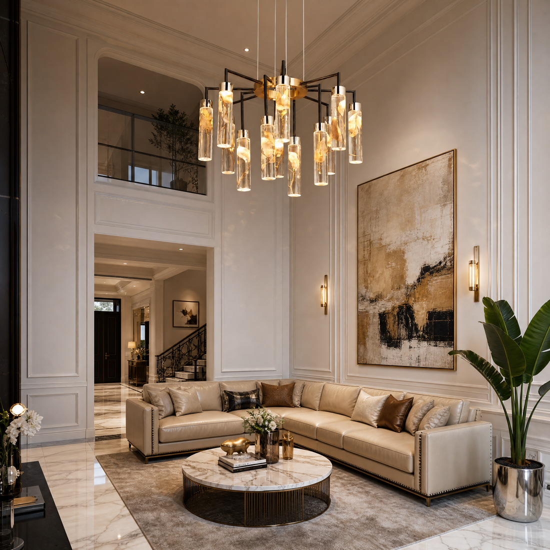 Phoenix Tree Modern Sculptural Ring Chandelier - main