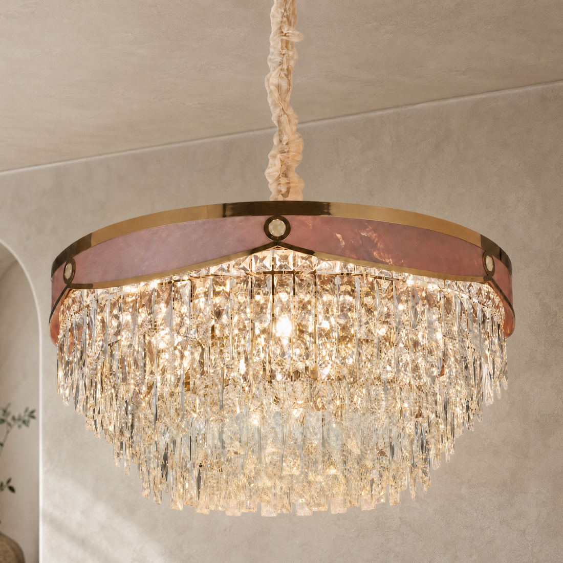 Pietra Crystal Chandelier — product photo