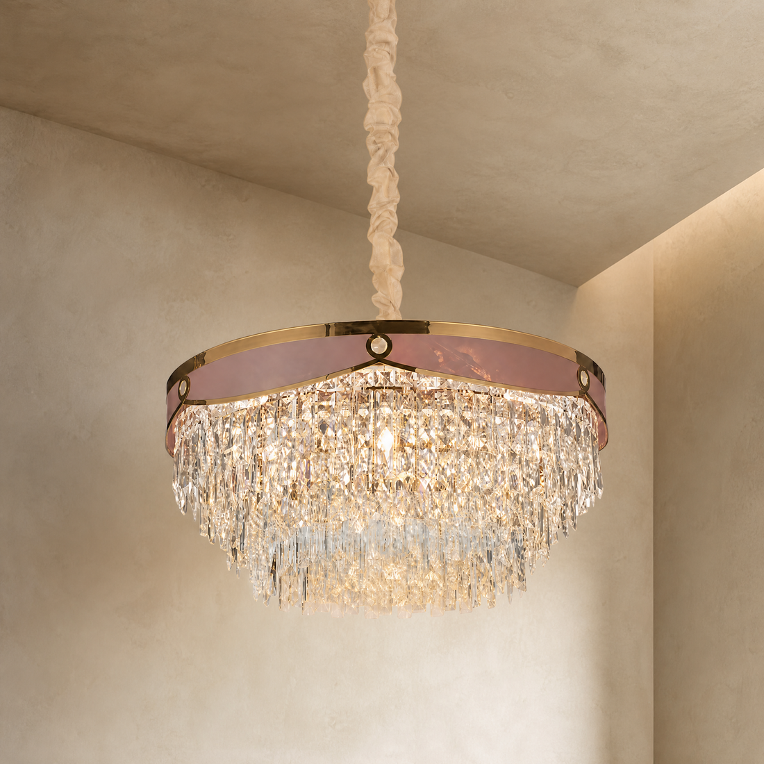 Pietra Crystal Chandelier — product photo