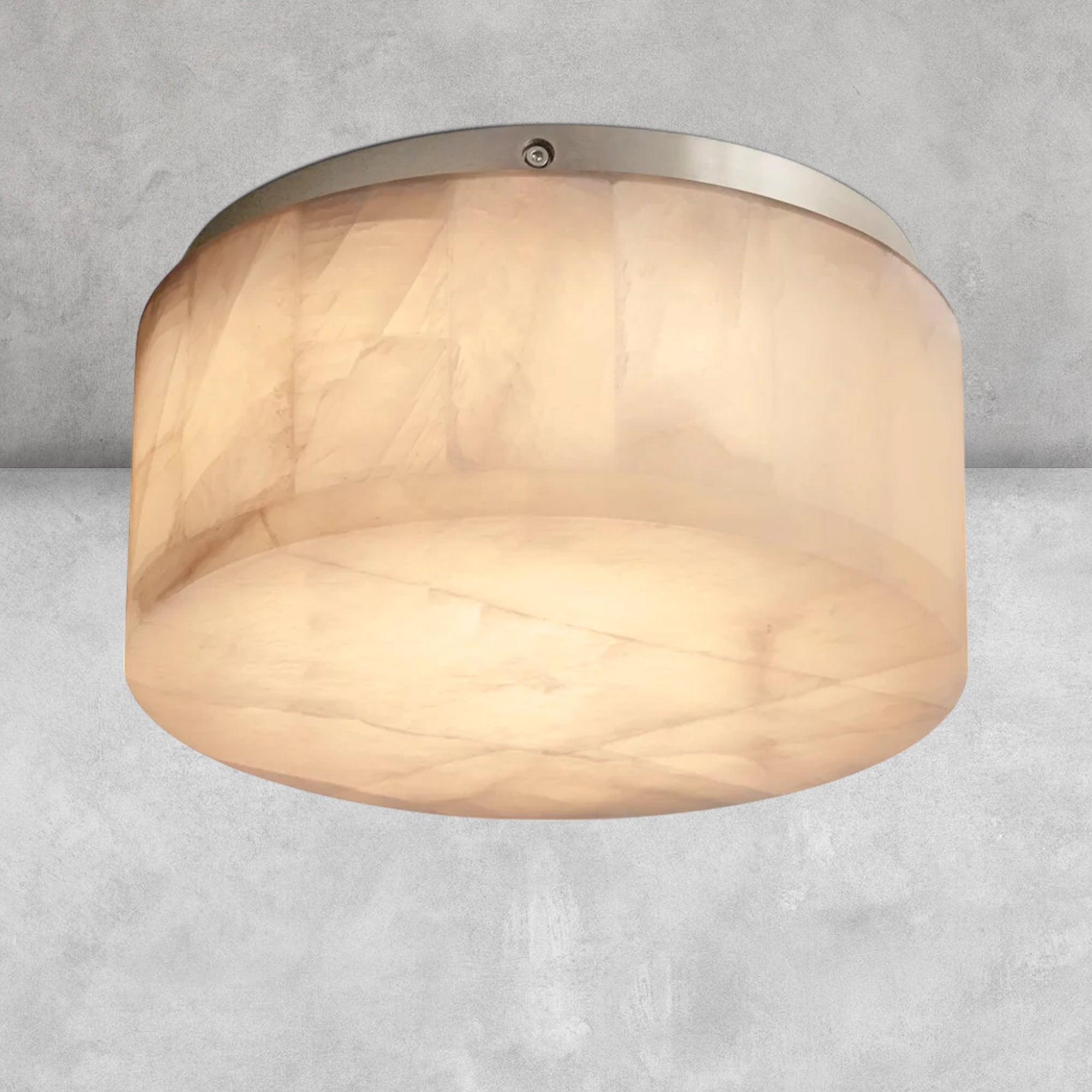 Riora Calcite Round Flushmount 6"10"14"