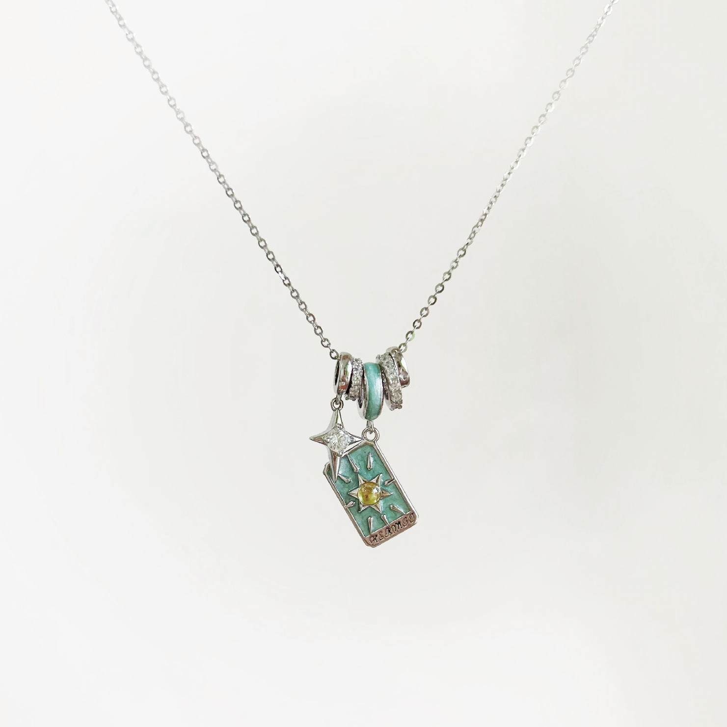 IX THE HERMIT Tarot Card Pendant