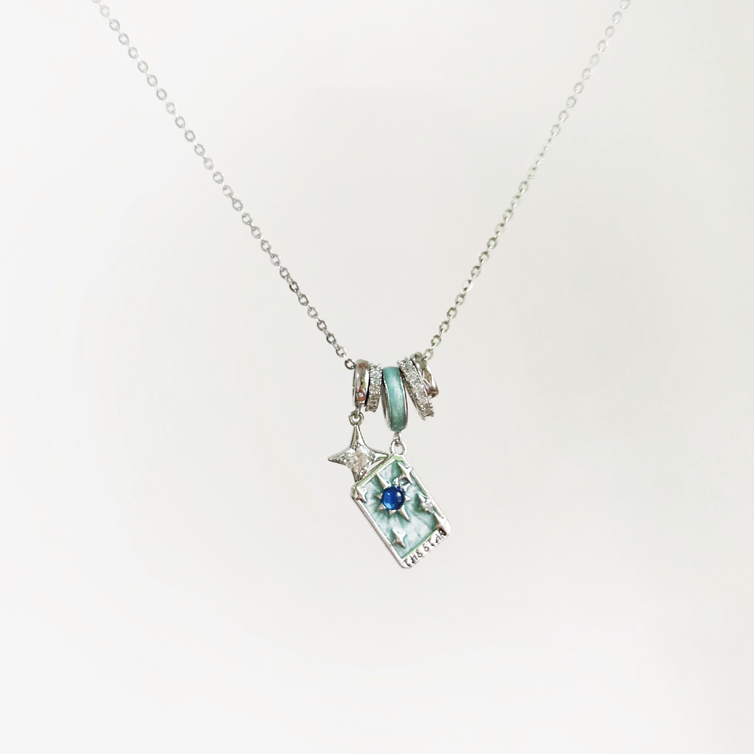 XVII THE STAR Tarot Card Pendant