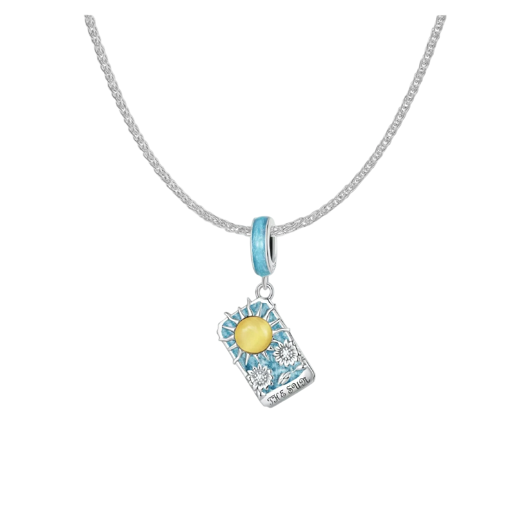 XIX THE SUN Tarot Card Pendant