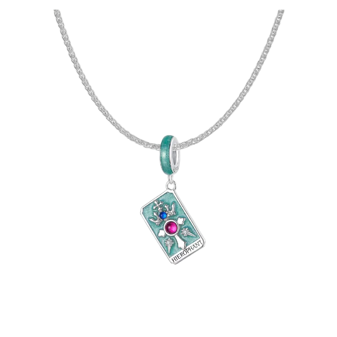 V THE HIEROPHANT Tarot Card Pendant