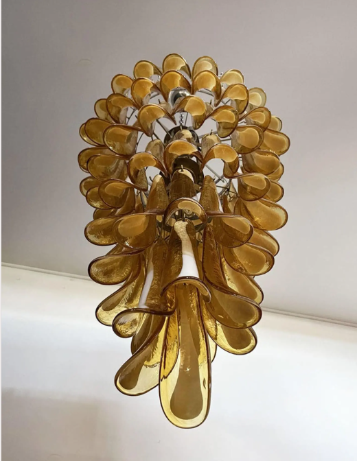 Murano Glass Chandelier – Caramel